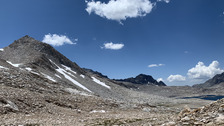 View from Muir Pass looking at the Goddard Divide