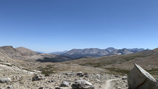 Wide valley south of Forester Pass